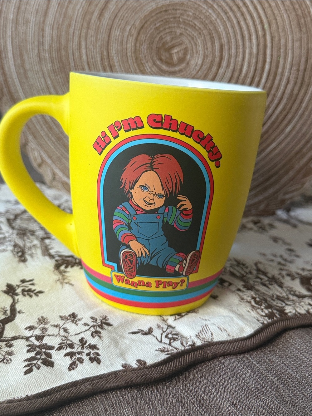 Chucky 'Hi I'm Chucky, Wanna Play?' Ceramic Mug NEW 🆕